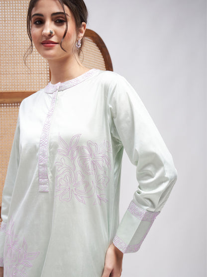 Iyaan Kurta Set by RoohbyRidhimaa with Large, Medium, Small, X-Large, X-Small at Kamakhyaa for sustainable fashion