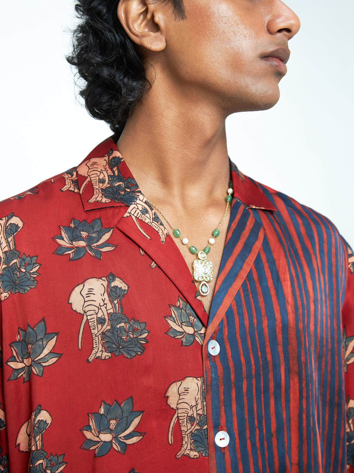 Giant Lotus Shirt by anushé pirani with Menswear, T-Shirts & Shirts, Tops & Shirts at Kamakhyaa for sustainable fashion