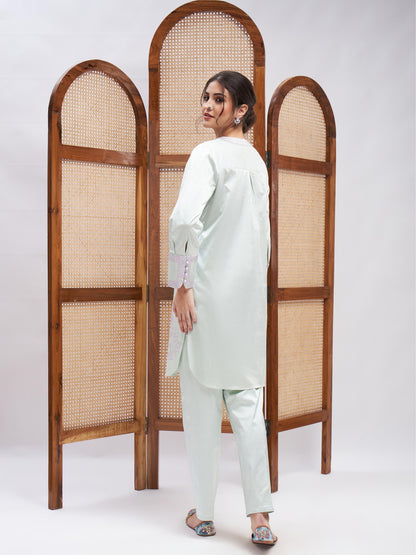 Iyaan Kurta Set by RoohbyRidhimaa with Large, Medium, Small, X-Large, X-Small at Kamakhyaa for sustainable fashion