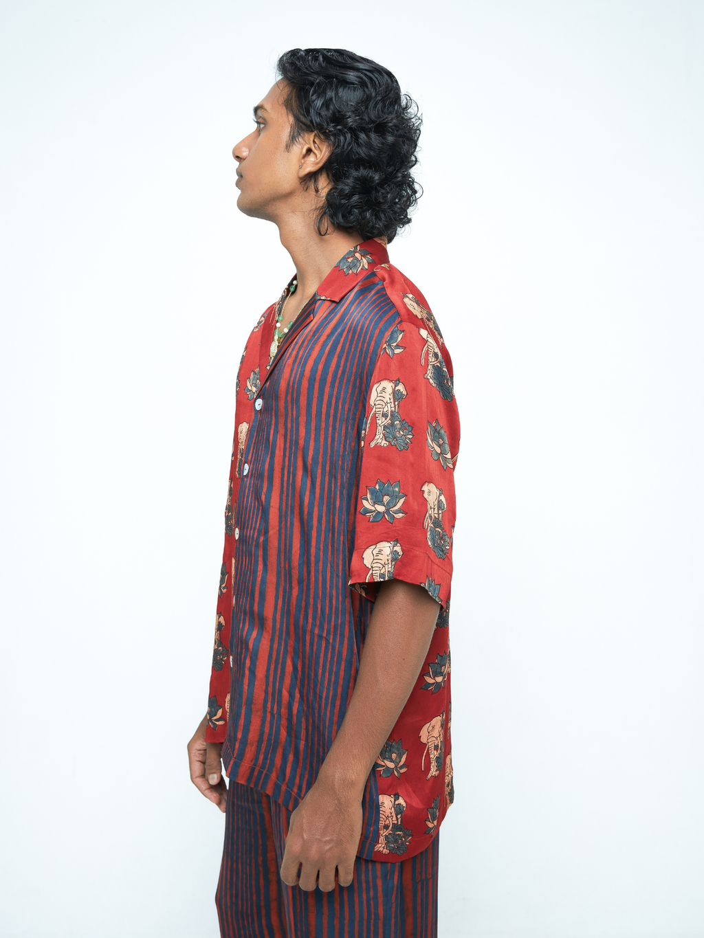 Giant Lotus Shirt by anushé pirani with Menswear, T-Shirts & Shirts, Tops & Shirts at Kamakhyaa for sustainable fashion