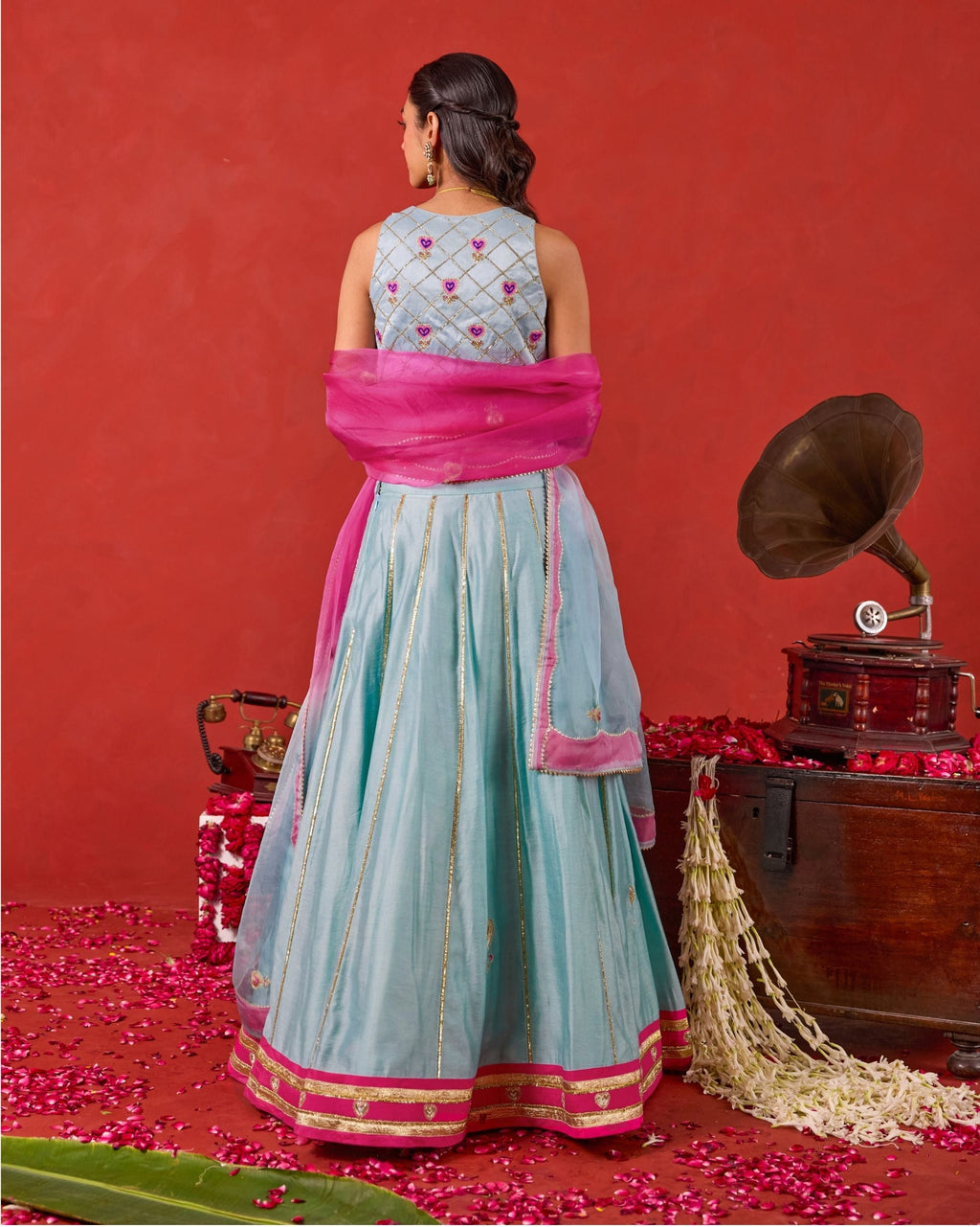Aayat Lehenga Set by Taro with Jashn-E-Taro - The Trousseau Edit by Taro at Kamakhyaa India for sustainable fashion