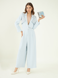 Sky Embellished Power Jumpsuit by Bohobi with at Kamakhyaa for sustainable fashion