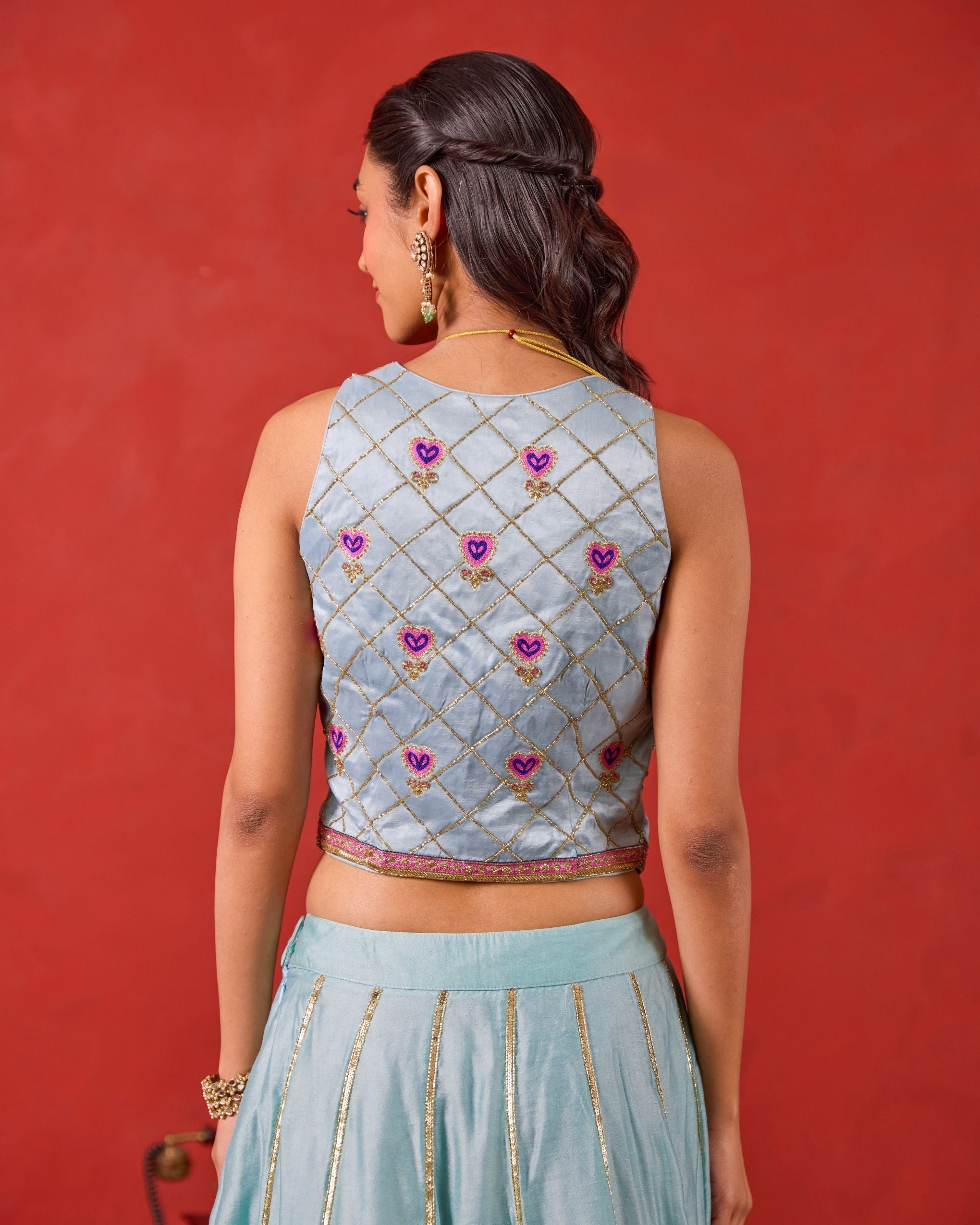 Aayat Lehenga Set by Taro with Jashn-E-Taro - The Trousseau Edit by Taro at Kamakhyaa India for sustainable fashion