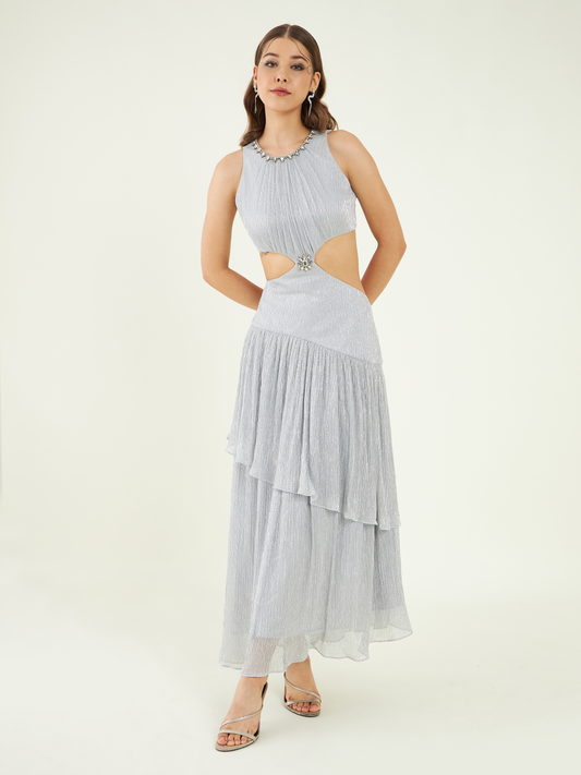 Opulent Tiered Dress by Bohobi with at Kamakhyaa for sustainable fashion
