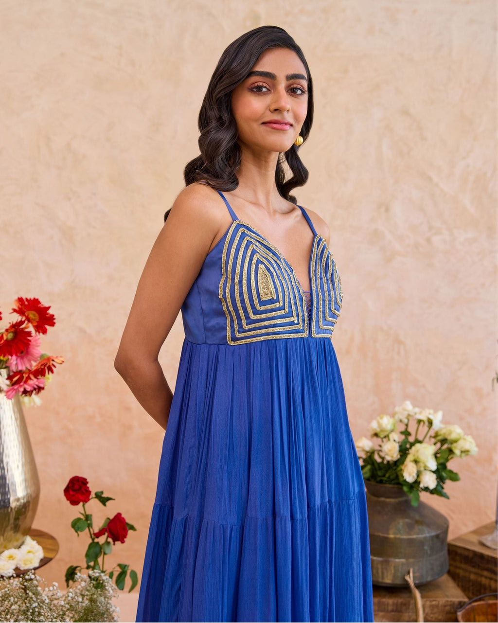 Nayla Dress by Taro with Jashn-E-Taro - The Trousseau Edit by Taro at Kamakhyaa India for sustainable fashion