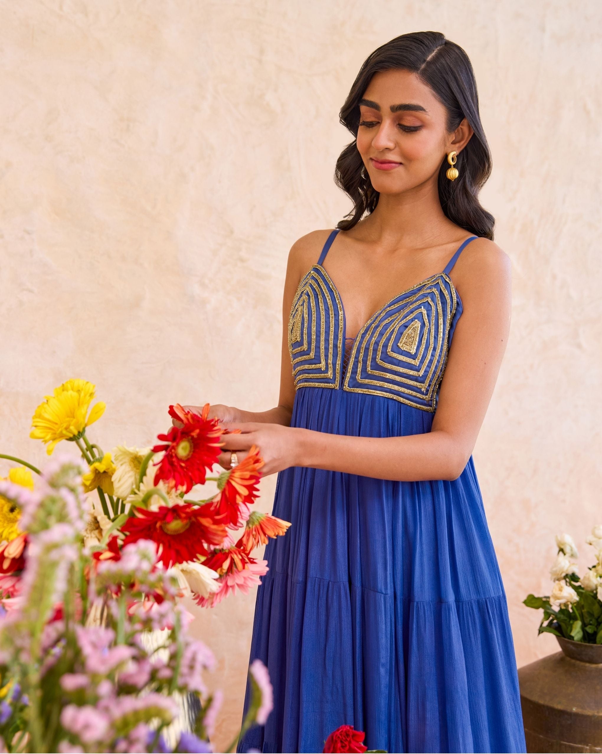 Nayla Dress by Taro with Jashn-E-Taro - The Trousseau Edit by Taro at Kamakhyaa India for sustainable fashion
