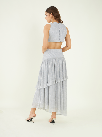 Opulent Tiered Dress by Bohobi with at Kamakhyaa for sustainable fashion