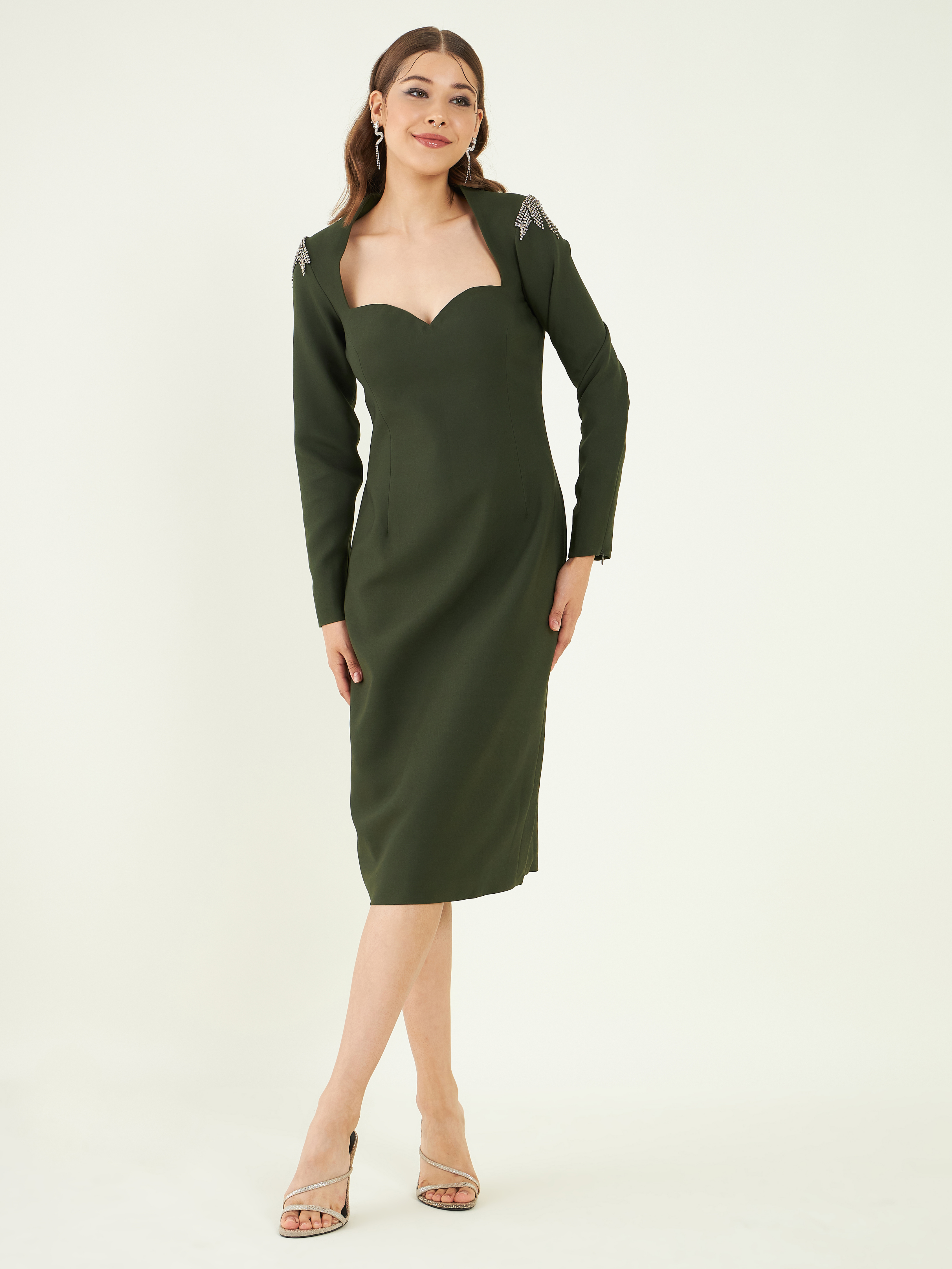 Green Glare Dress by Bohobi with at Kamakhyaa for sustainable fashion
