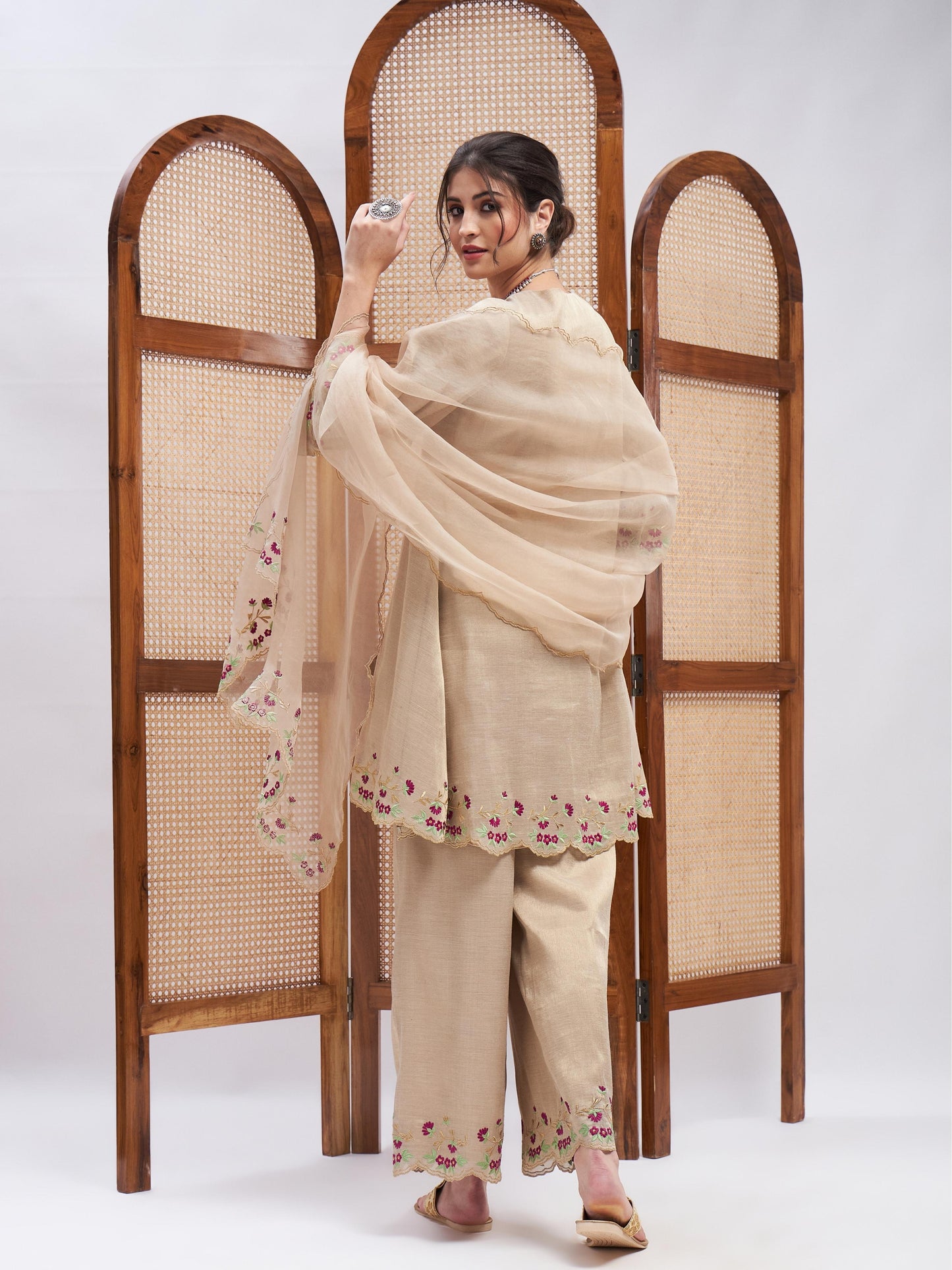 Sharar Kurta Set by RoohbyRidhimaa with at Kamakhyaa for sustainable fashion