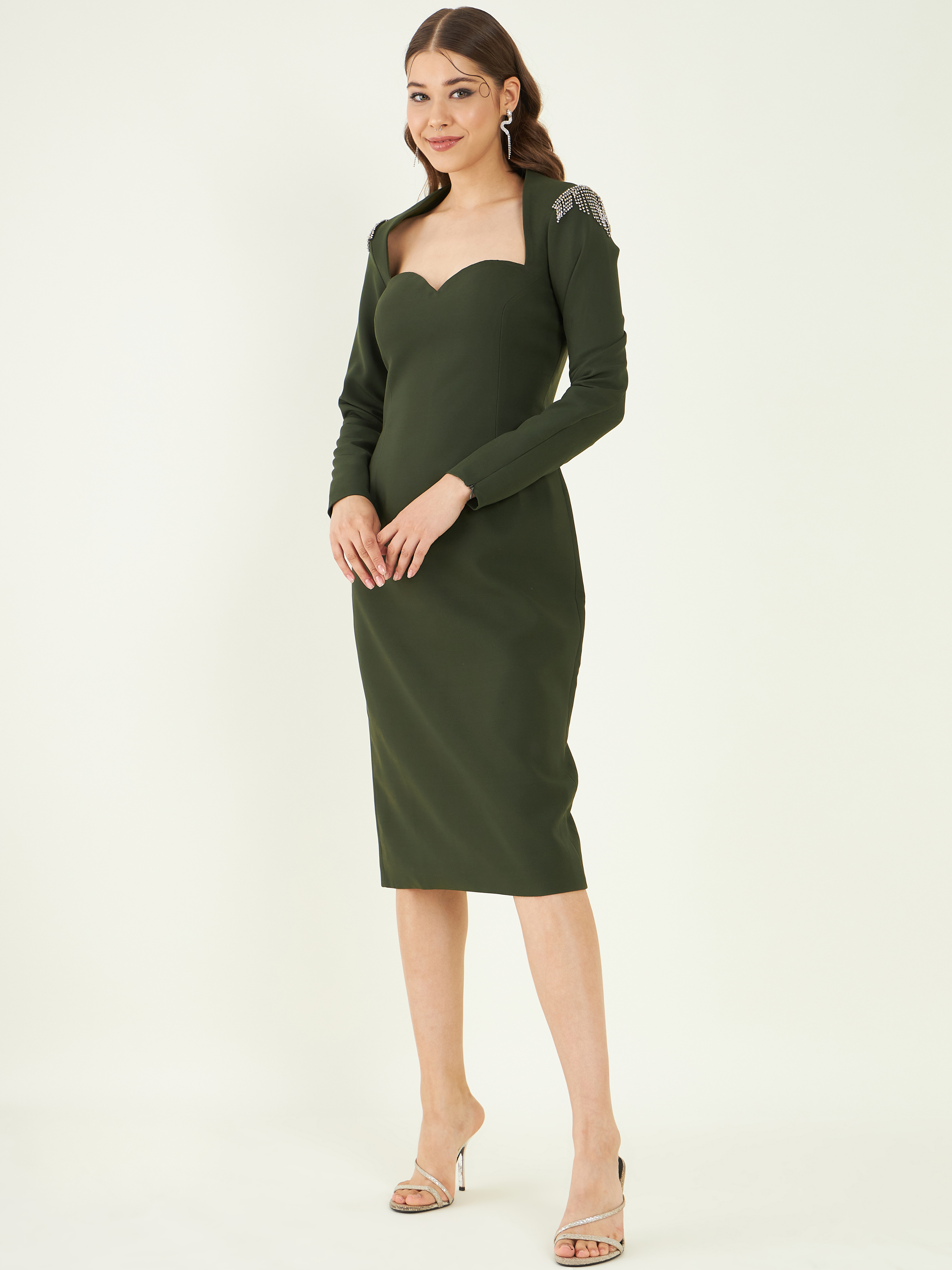 Green Glare Dress by Bohobi with at Kamakhyaa for sustainable fashion