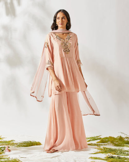 VINATGE JARDIN GARARA by devyanimehrotra.com with garara sets, suits at Kamakhyaa for sustainable fashion