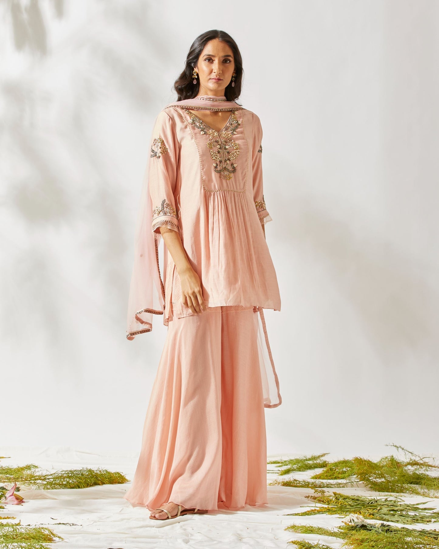 VINATGE JARDIN GARARA by devyanimehrotra.com with garara sets, suits at Kamakhyaa for sustainable fashion