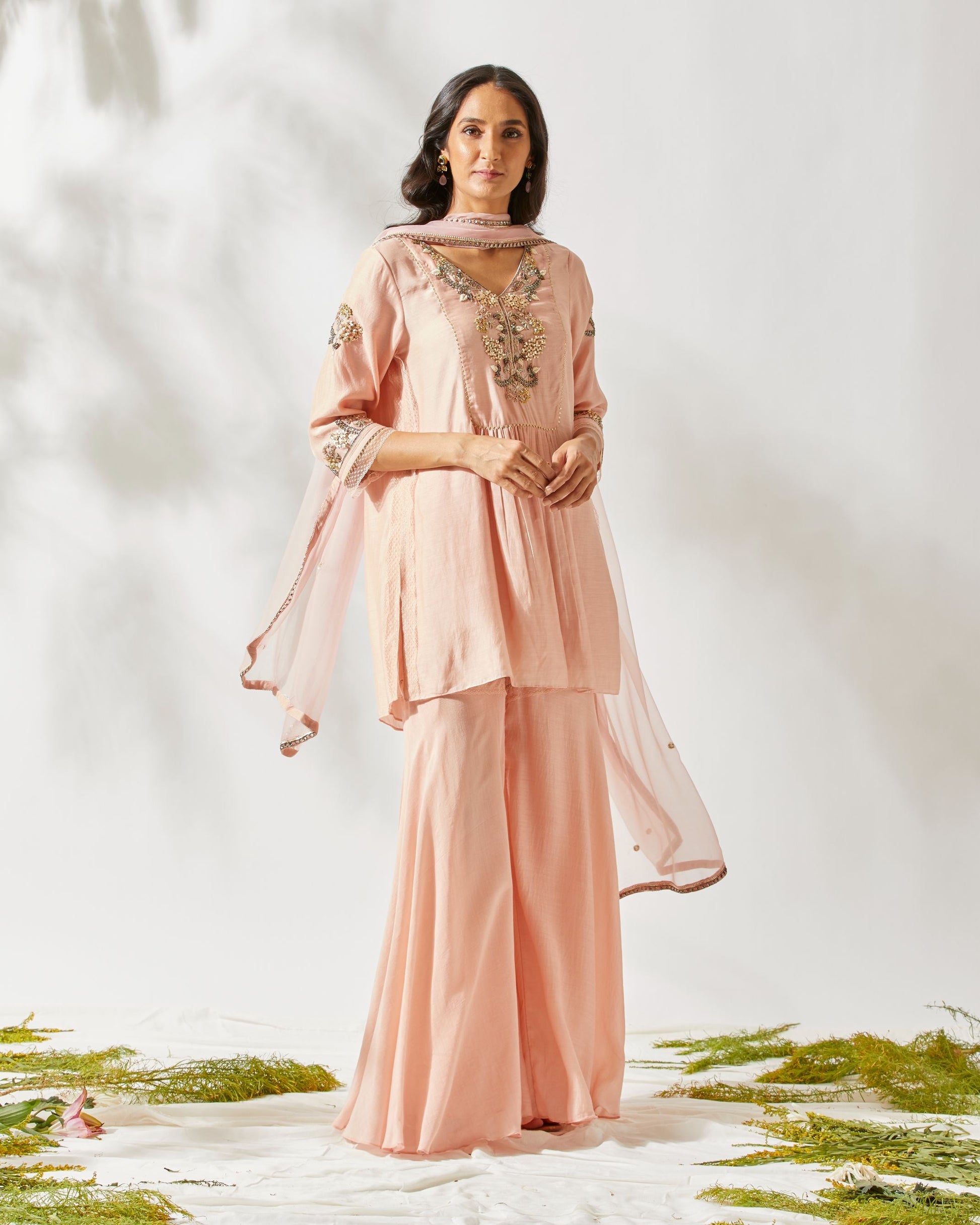 VINATGE JARDIN GARARA by devyanimehrotra.com with garara sets, suits at Kamakhyaa for sustainable fashion