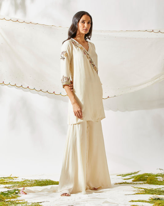 IVORY JARDIN GARARA by devyanimehrotra.com with at Kamakhyaa for sustainable fashion