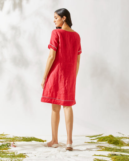 LEAF SHIFT DRESS by devyanimehrotra.com with at Kamakhyaa for sustainable fashion