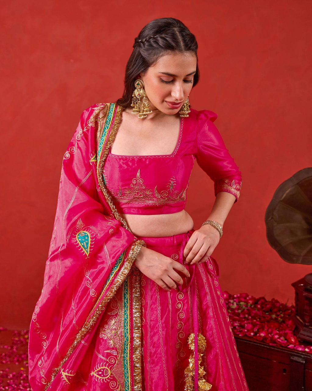 Nayaab Lehenga Set by Taro with Jashn-E-Taro - The Trousseau Edit by Taro at Kamakhyaa India for sustainable fashion