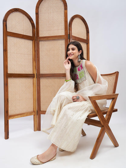 Etti Kurta Set by RoohbyRidhimaa with Large, Medium, Small, X-Large, X-Small at Kamakhyaa for sustainable fashion