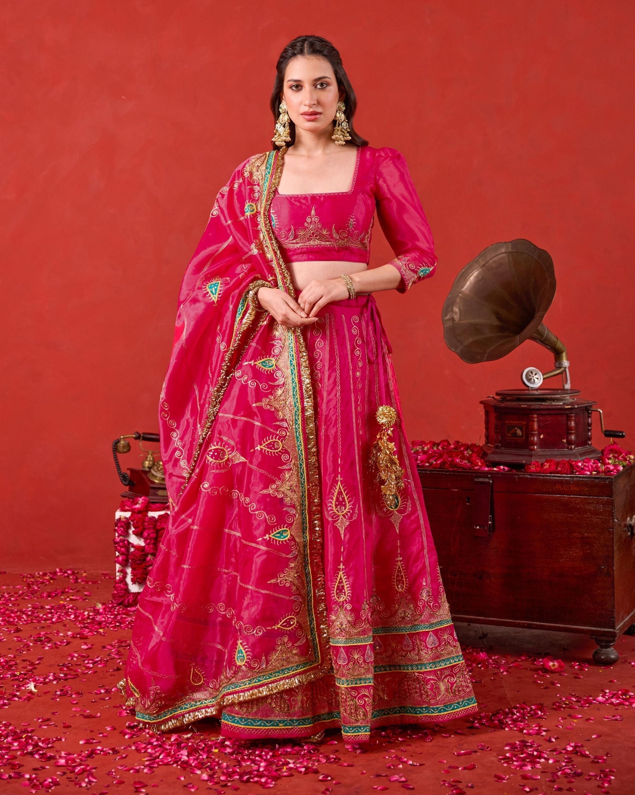 Nayaab Lehenga Set by Taro with Jashn-E-Taro - The Trousseau Edit by Taro at Kamakhyaa India for sustainable fashion