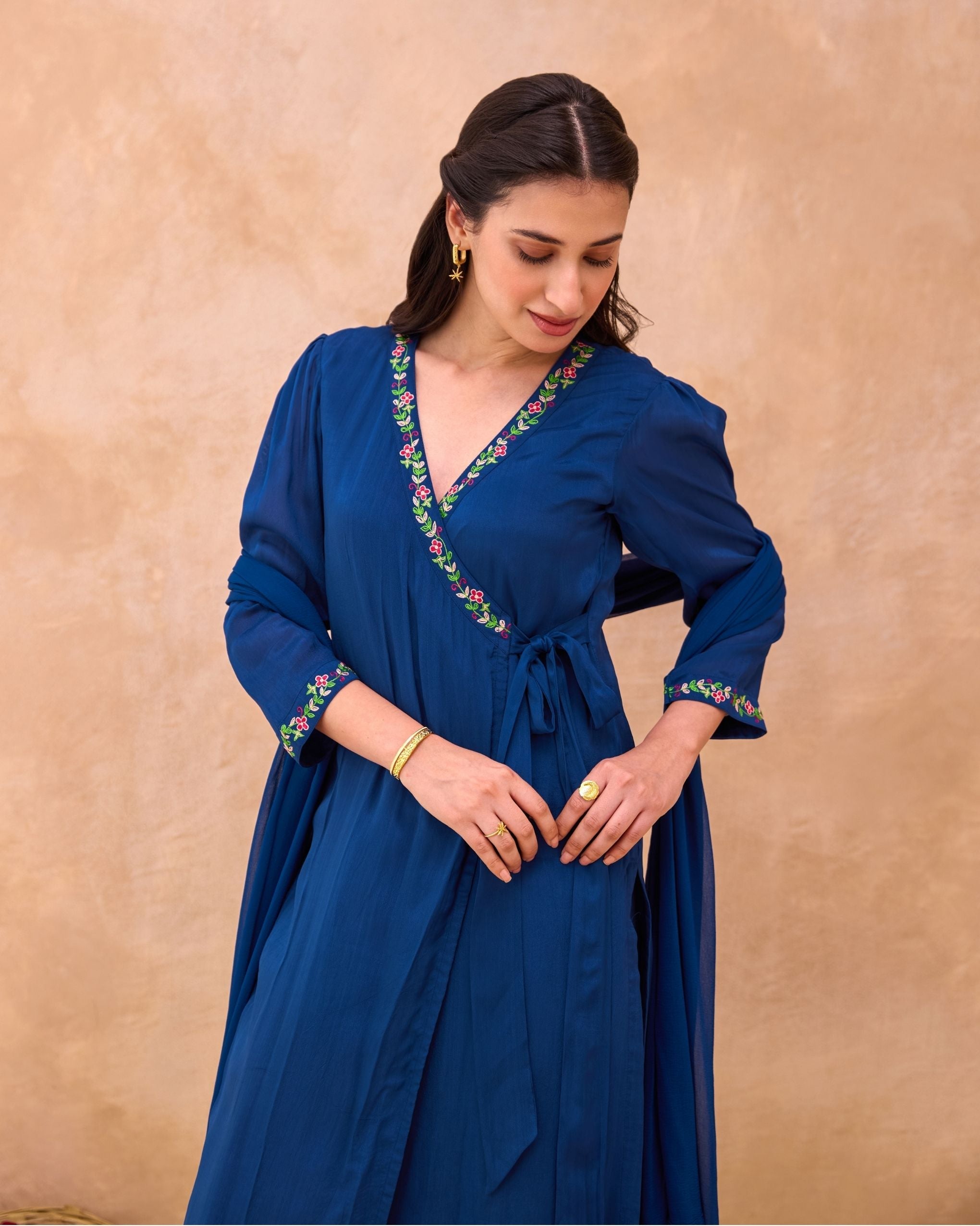 Twilight Bloom Kurta Set by Taro India with at Kamakhyaa for sustainable fashion
