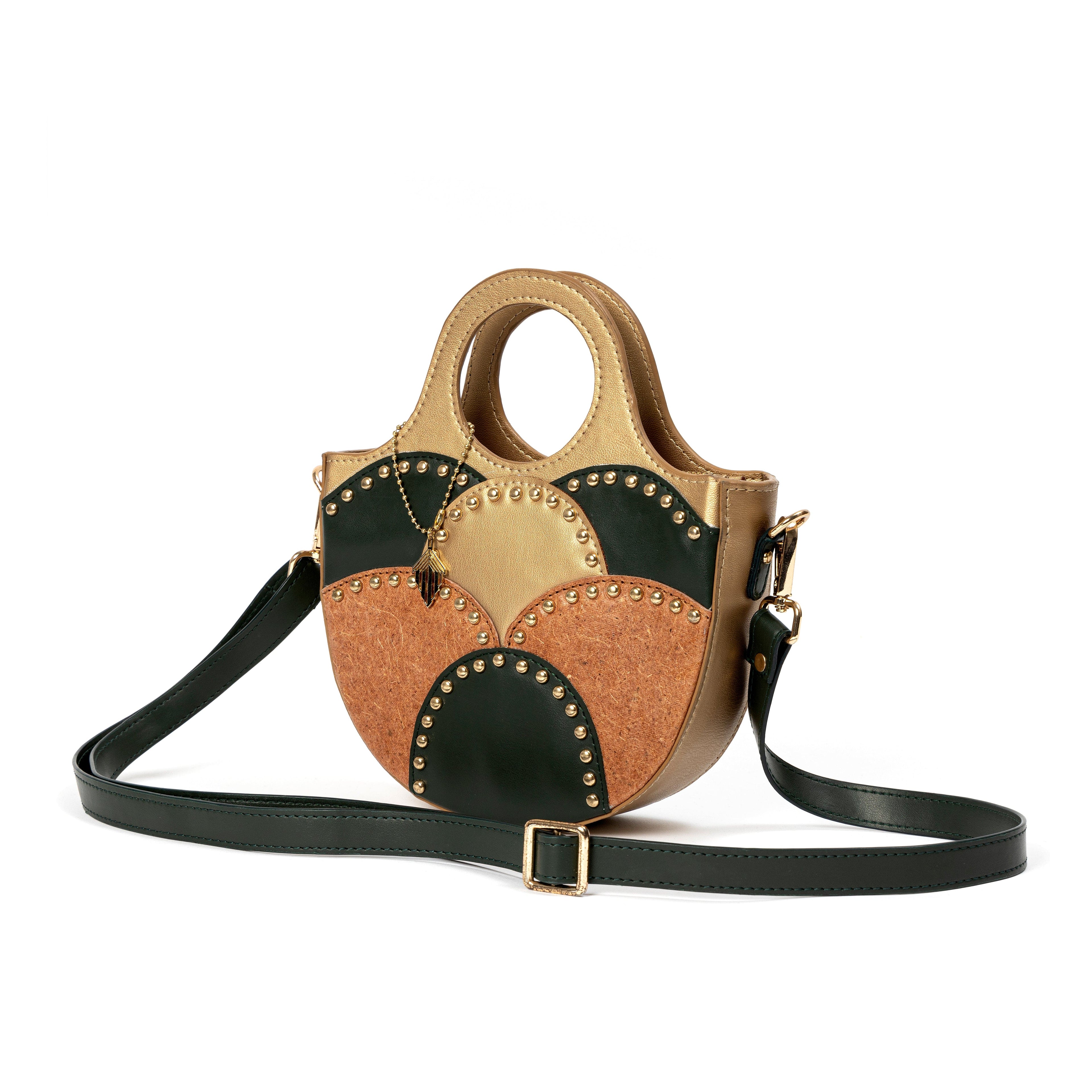 Savannah Vegan Leather Sling - Gold by Green Hermitage with SS25 at Kamakhyaa for sustainable fashion