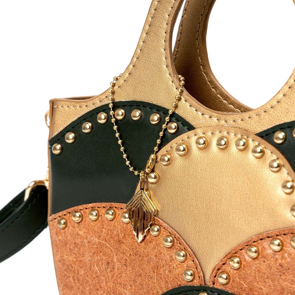 Savannah Vegan Leather Sling - Gold by Green Hermitage with SS25 at Kamakhyaa for sustainable fashion