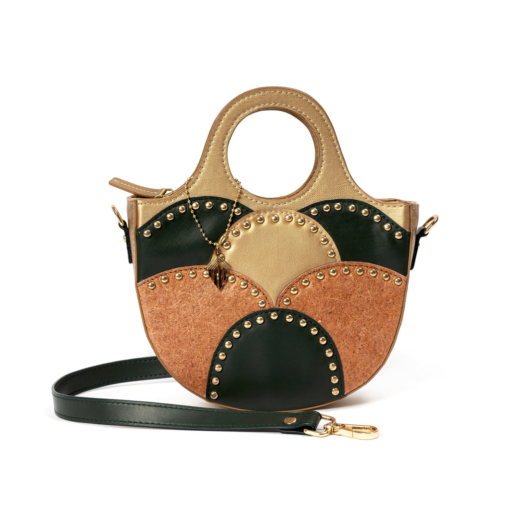 Savannah Vegan Leather Sling - Gold by Green Hermitage with SS25 at Kamakhyaa for sustainable fashion