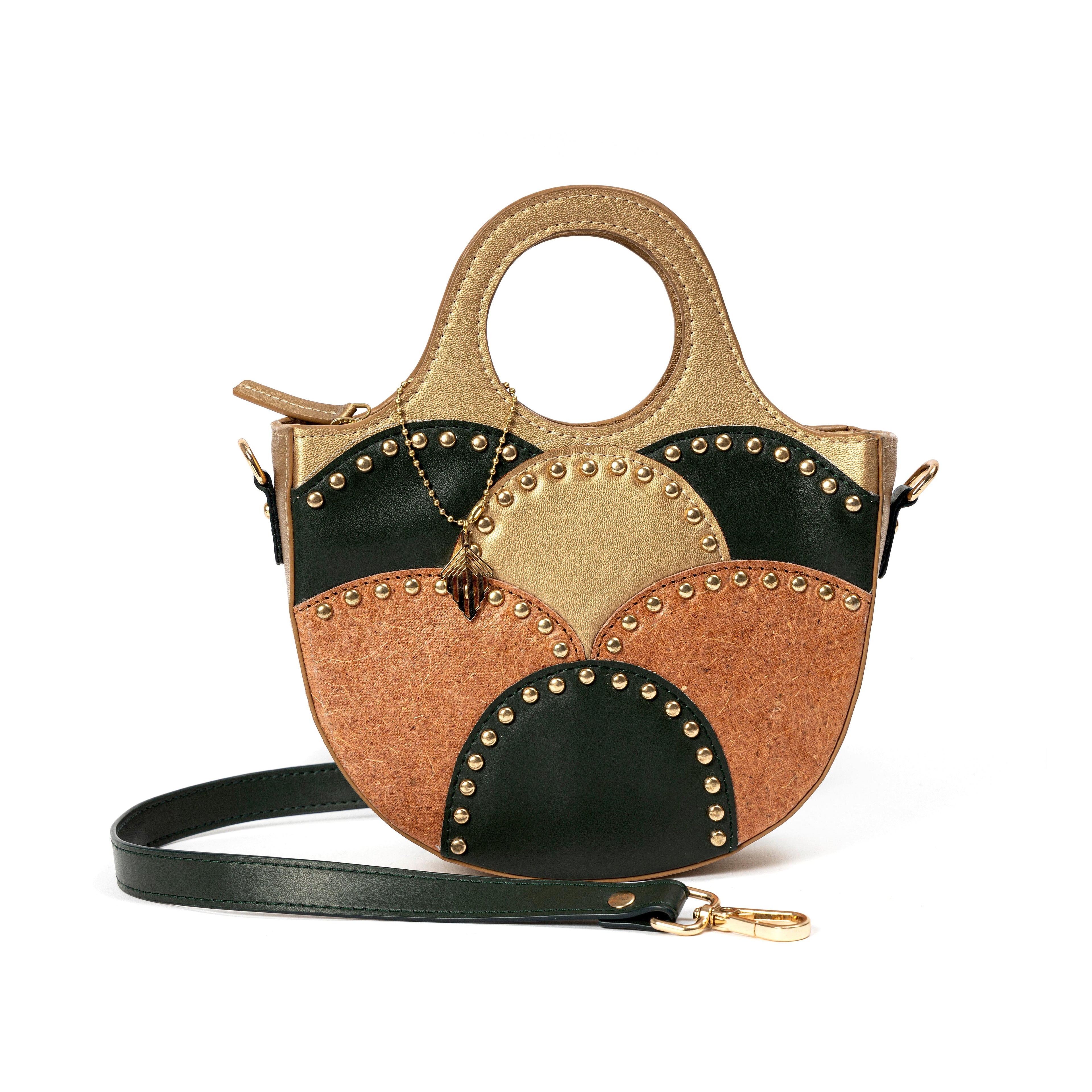 Savannah Vegan Leather Sling - Gold by Green Hermitage with SS25 at Kamakhyaa for sustainable fashion