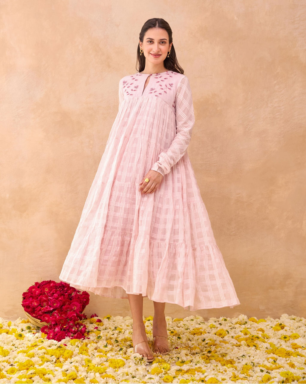 Tickled Pink Dress by Taro India with at Kamakhyaa for sustainable fashion