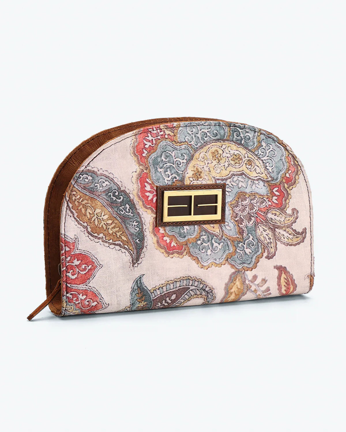 Kalamkari Half Moon Sling Bag by The Indian Trunk with at Kamakhyaa for sustainable fashion