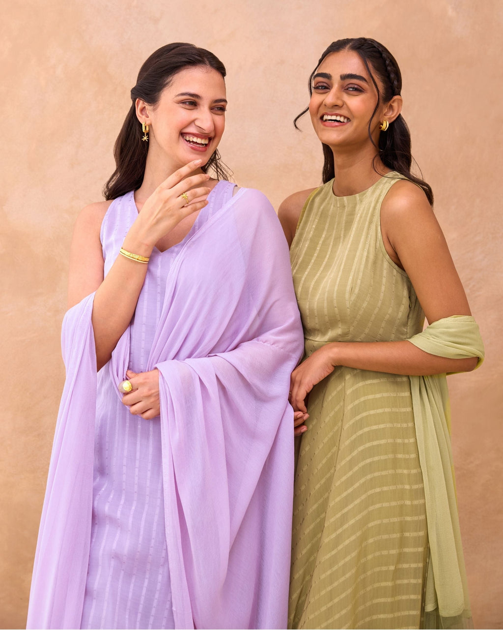 Lavender Grace Kurta Set by Taro India with at Kamakhyaa for sustainable fashion