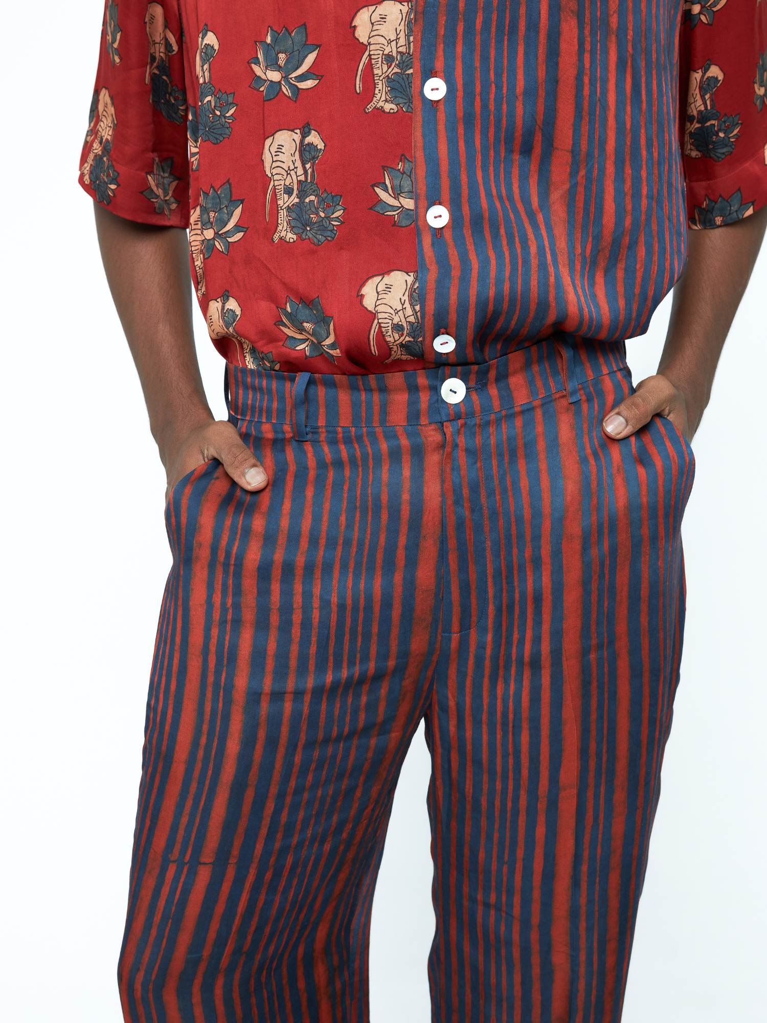 Rustic Tapered Pants by anushé pirani with Menswear, Pants at Kamakhyaa for sustainable fashion