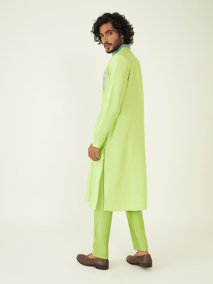 Parvez Kurta Set by RoohbyRidhimaa with Qala By RoohbyRidhimaa at Kamakhyaa for sustainable fashion