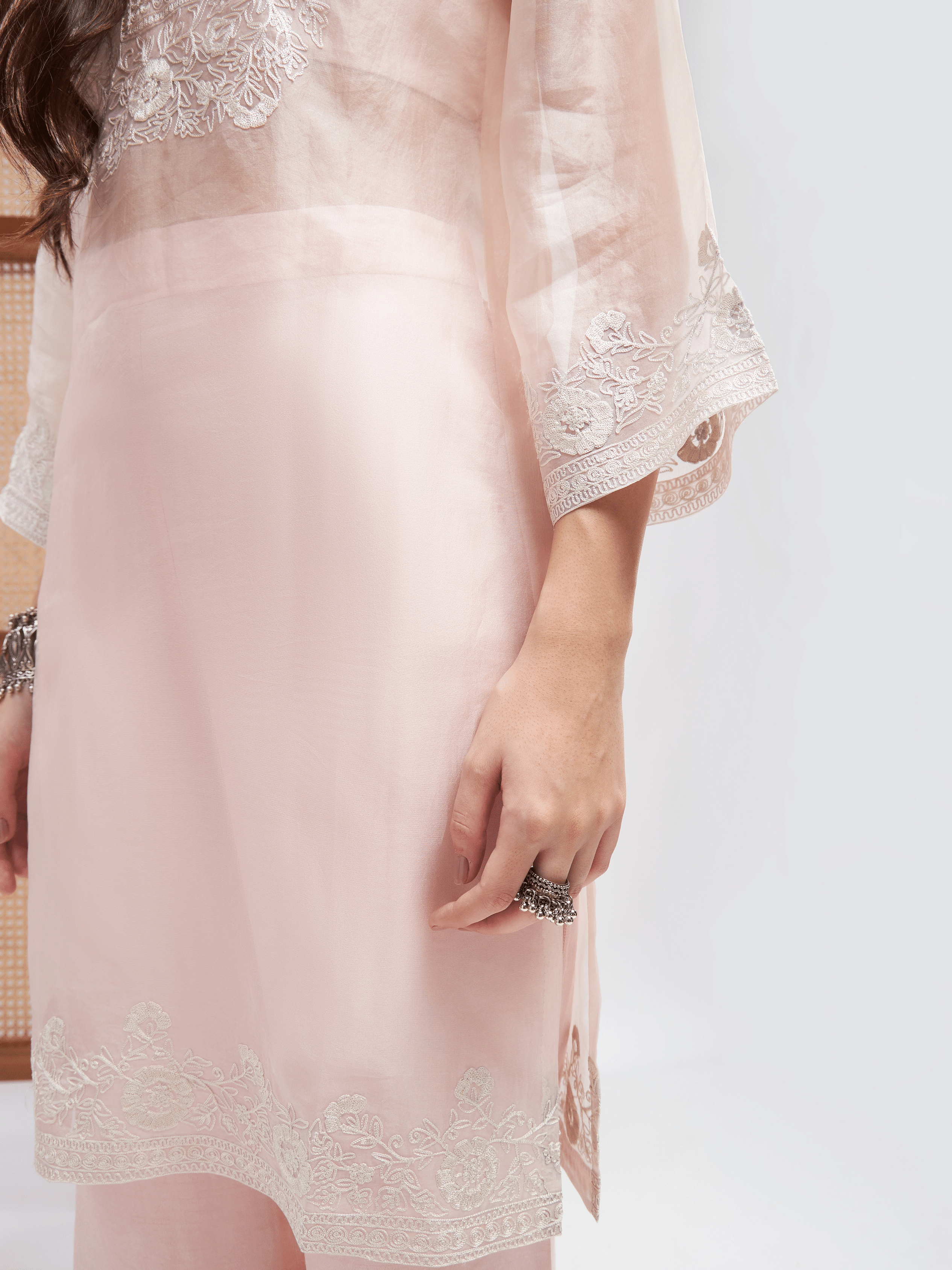 Mahjabeen Kurta Set by RoohbyRidhimaa with Large, Medium, Small, X-Large, X-Small at Kamakhyaa for sustainable fashion