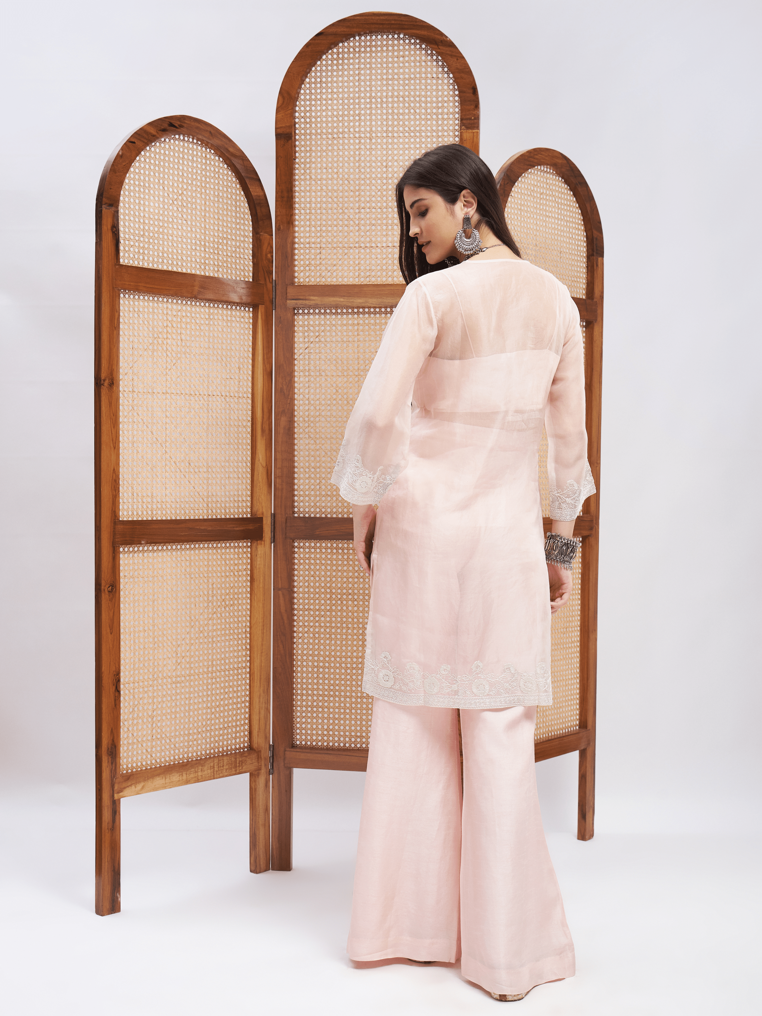 Mahjabeen Kurta Set by RoohbyRidhimaa with Large, Medium, Small, X-Large, X-Small at Kamakhyaa for sustainable fashion