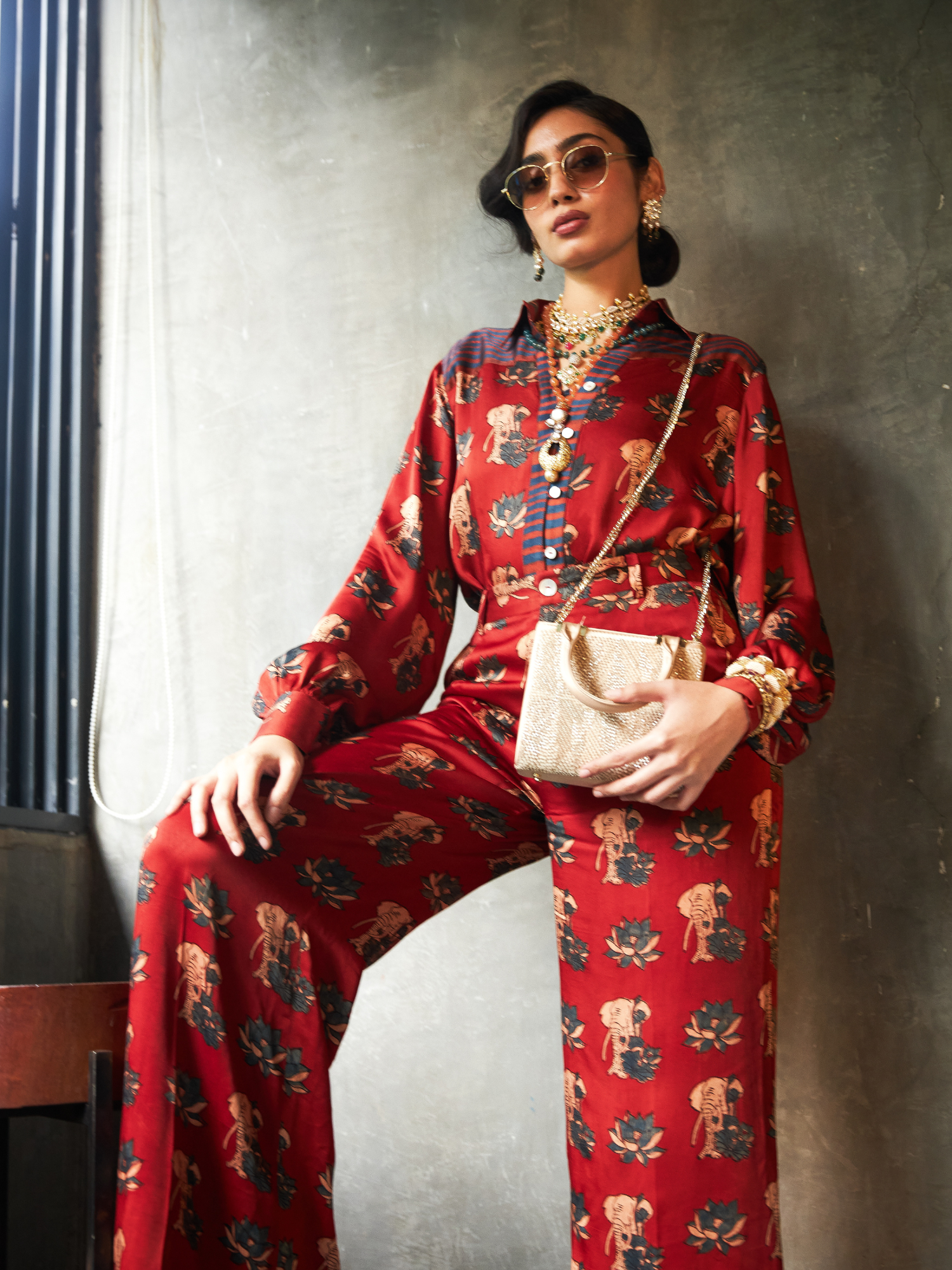 Lotus Shirt by anushé pirani with Tops & Shirts, Woman co-ord sets, Womenswear at Kamakhyaa for sustainable fashion