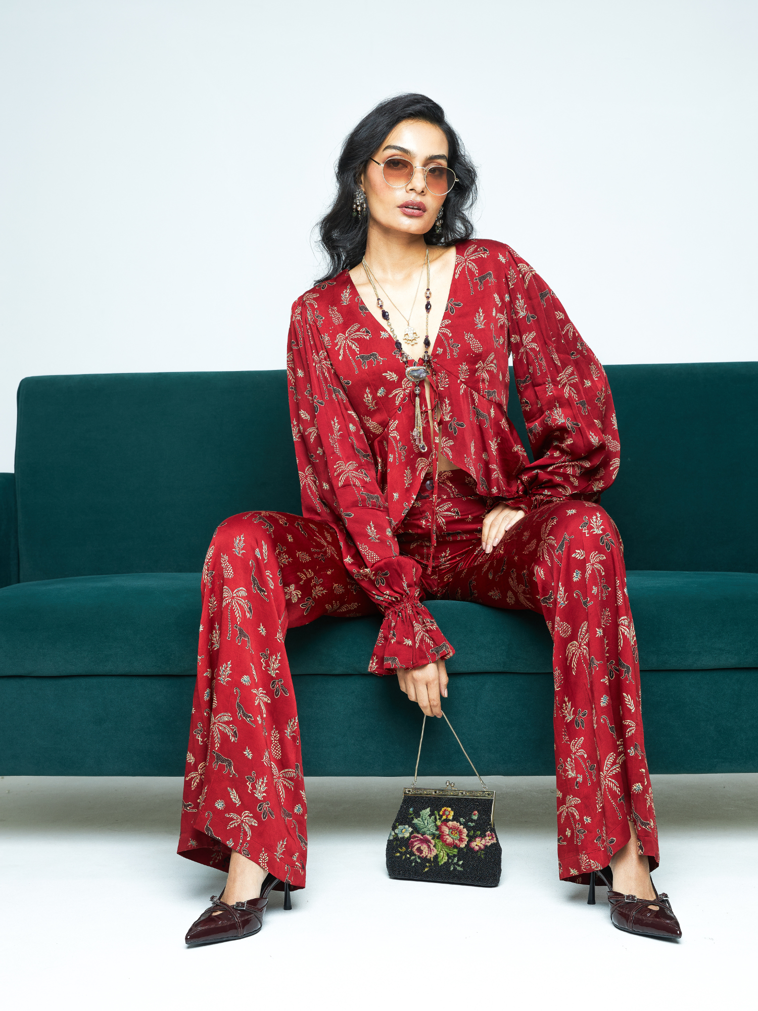 Cascade Top by anushé pirani with Tops & Shirts, Woman co-ord sets, Womenswear at Kamakhyaa for sustainable fashion