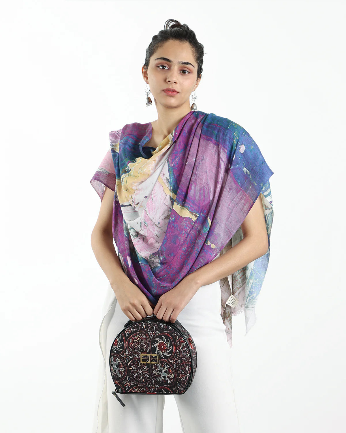 Fire Flower Azarak Hand Bag by The Indian Trunk with at Kamakhyaa for sustainable fashion