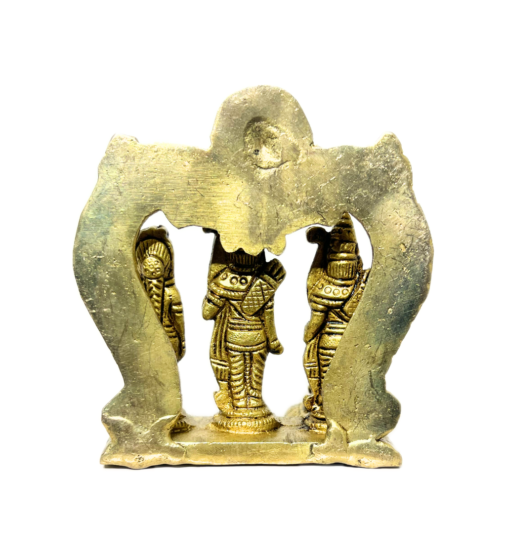 Ramdarbar Idol Set 100% Pure Brass-Antique Finish by Aetherea World with God at Kamakhyaa for sustainable fashion