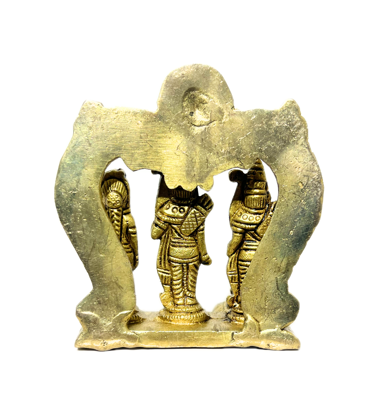 Ramdarbar Idol Set 100% Pure Brass-Antique Finish by Aetherea World with God at Kamakhyaa for sustainable fashion