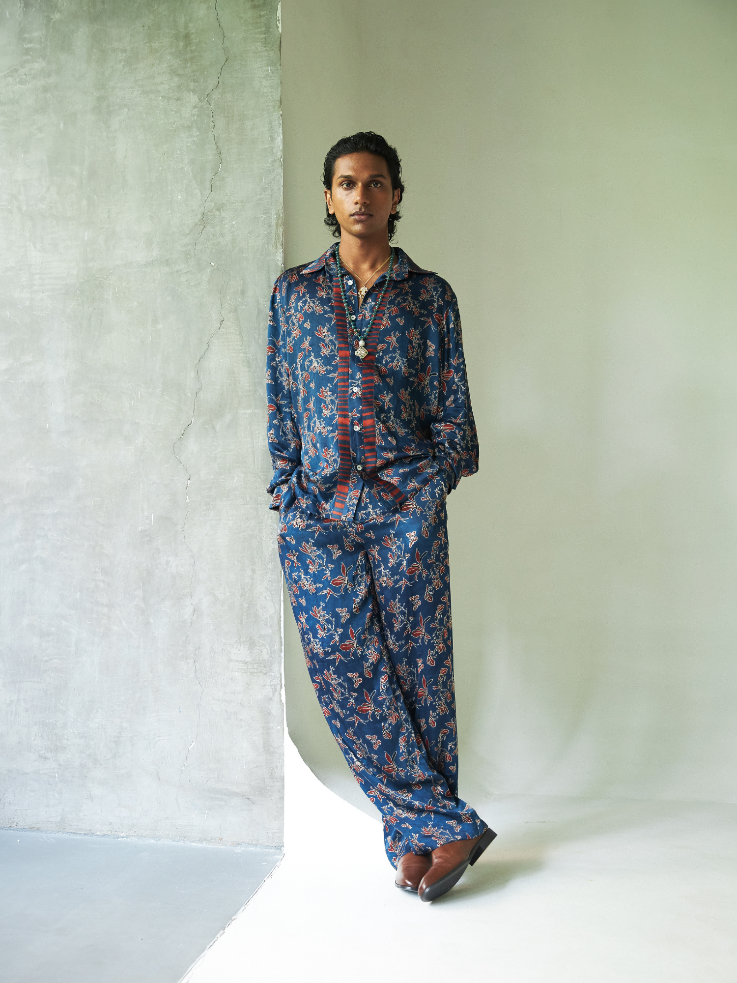 Garden Pleat Pants by anushé pirani with Menswear, Pants at Kamakhyaa for sustainable fashion