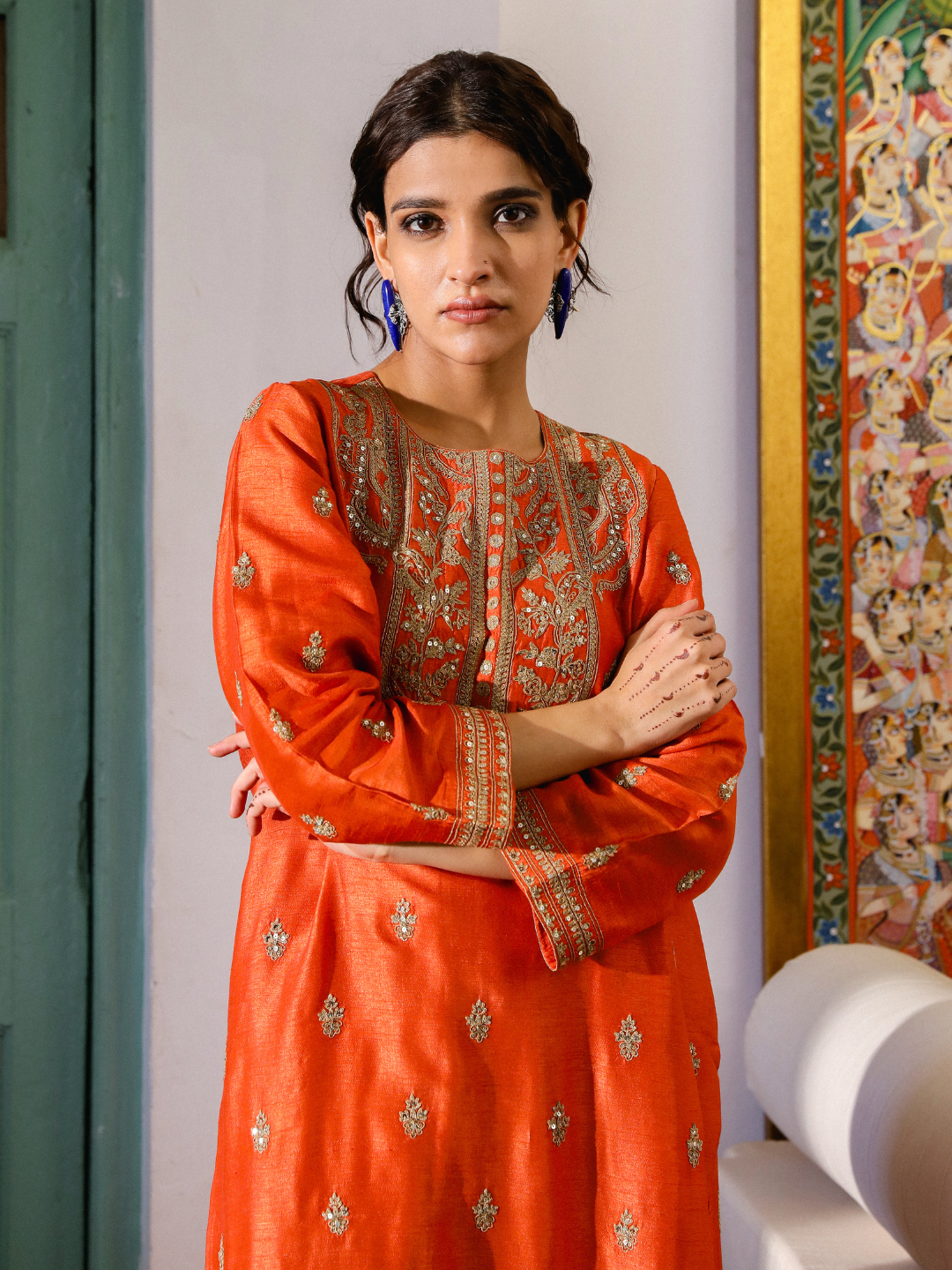 Muktalif Kurta Set by RoohbyRidhimaa with Large, Medium, Small, X-Large, X-Small at Kamakhyaa for sustainable fashion