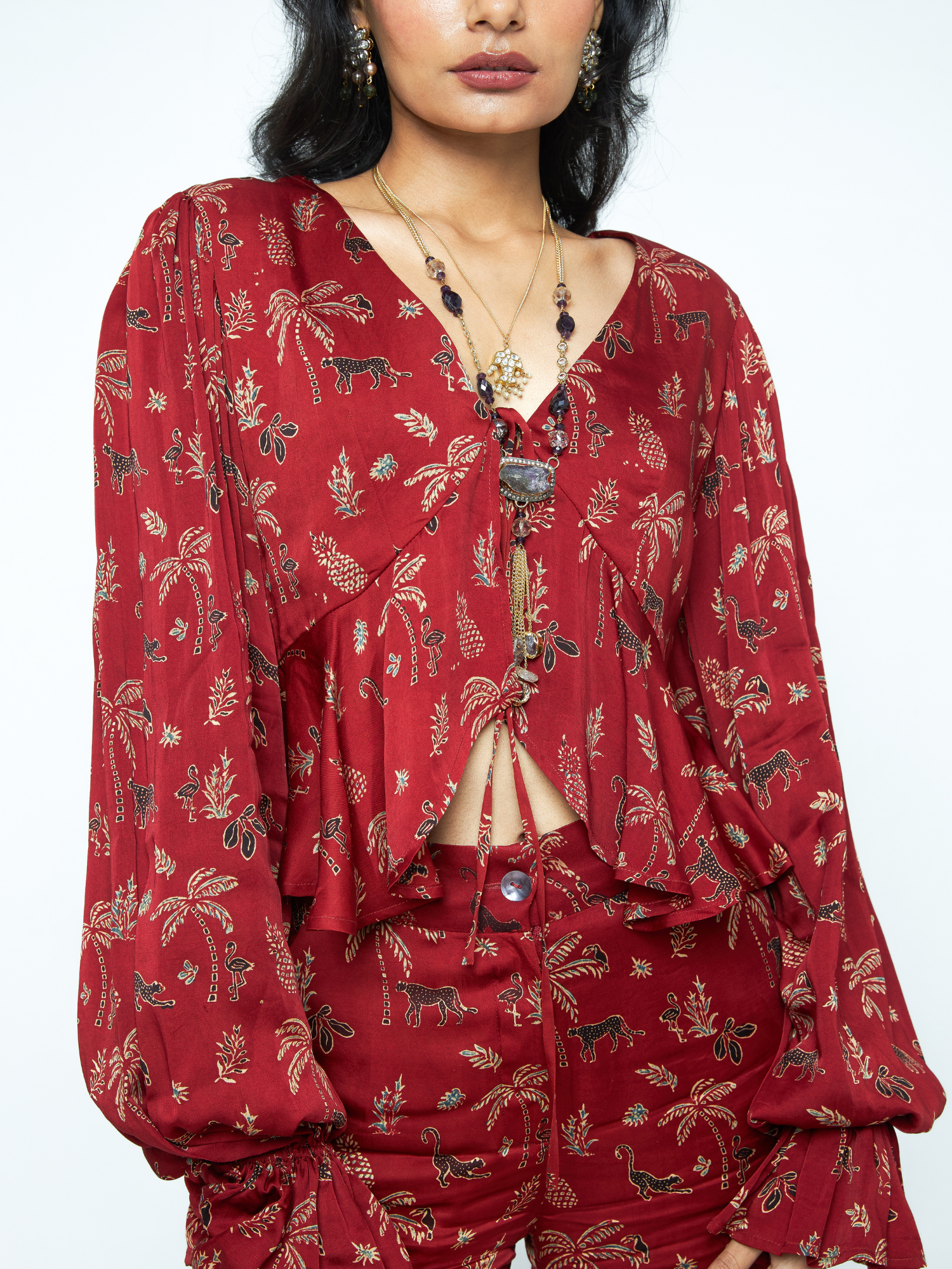 Cascade Top by anushé pirani with Tops & Shirts, Woman co-ord sets, Womenswear at Kamakhyaa for sustainable fashion