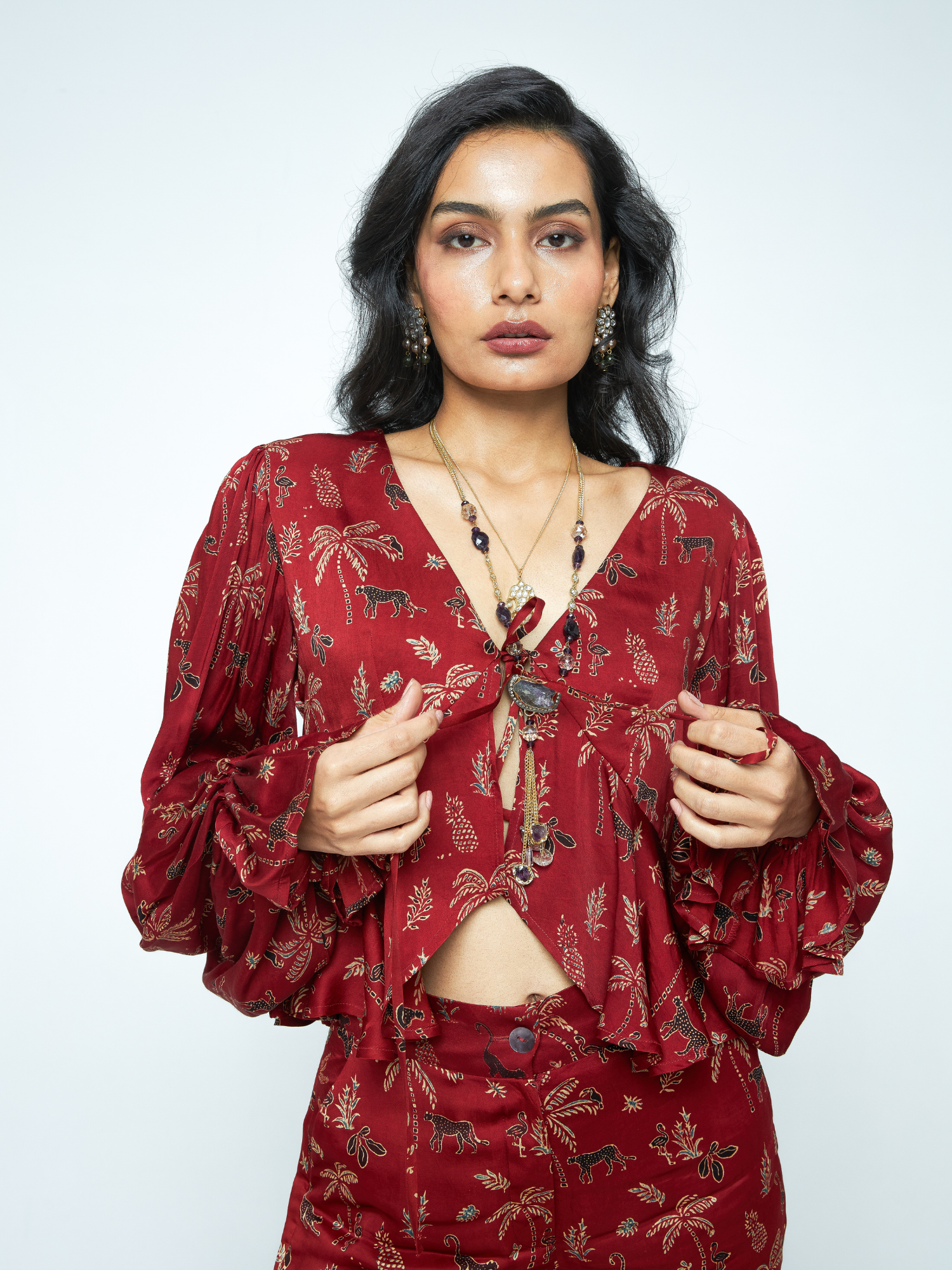 Cascade Top by anushé pirani with Tops & Shirts, Woman co-ord sets, Womenswear at Kamakhyaa for sustainable fashion