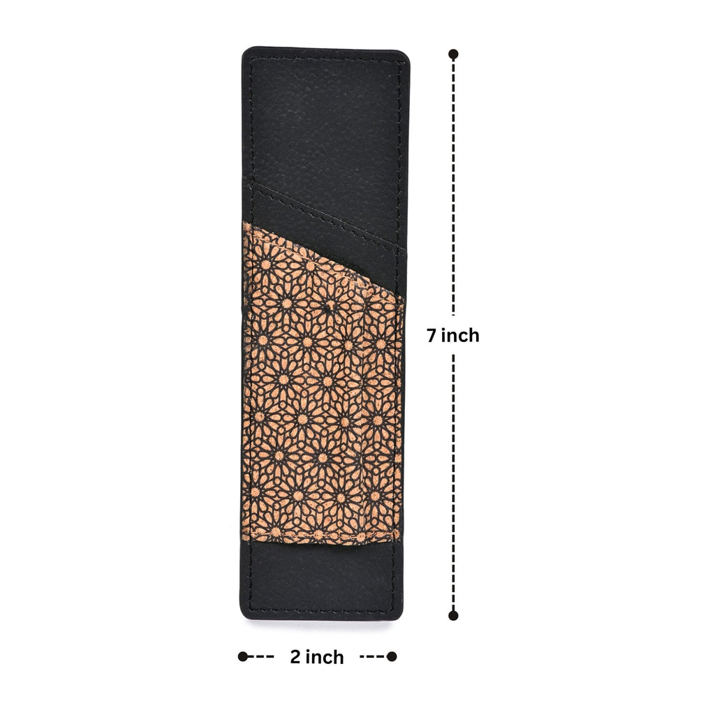 Handcrafted, Vegan Leather Pen Holder - Black by Green Hermitage with Accents & Accessories, Corporate Products & Travel Accessories by Green Hermitage at Kamakhyaa for sustainable fashion