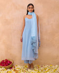 Serene Sky Kurta Set by Taro India with at Kamakhyaa for sustainable fashion