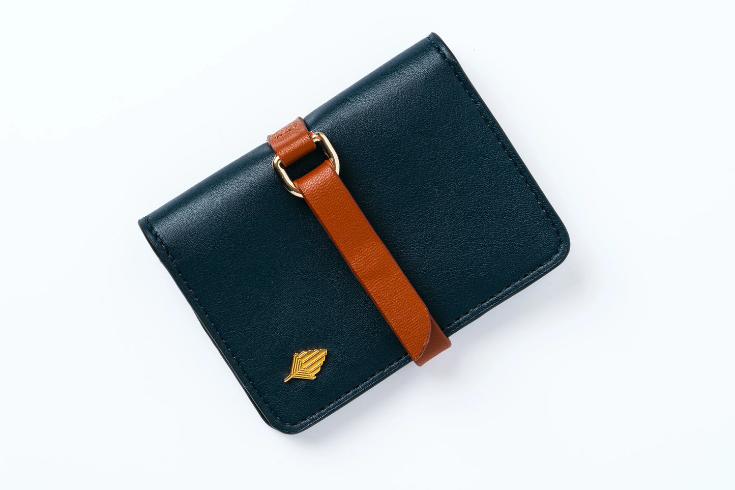 Blue Solid Cardholder by Green Hermitage with Blue, Cactus Leather, Cardholders, Free Size, Hemp, Lyocell, Office Wear, Recycled, Solids at Kamakhyaa for sustainable fashion