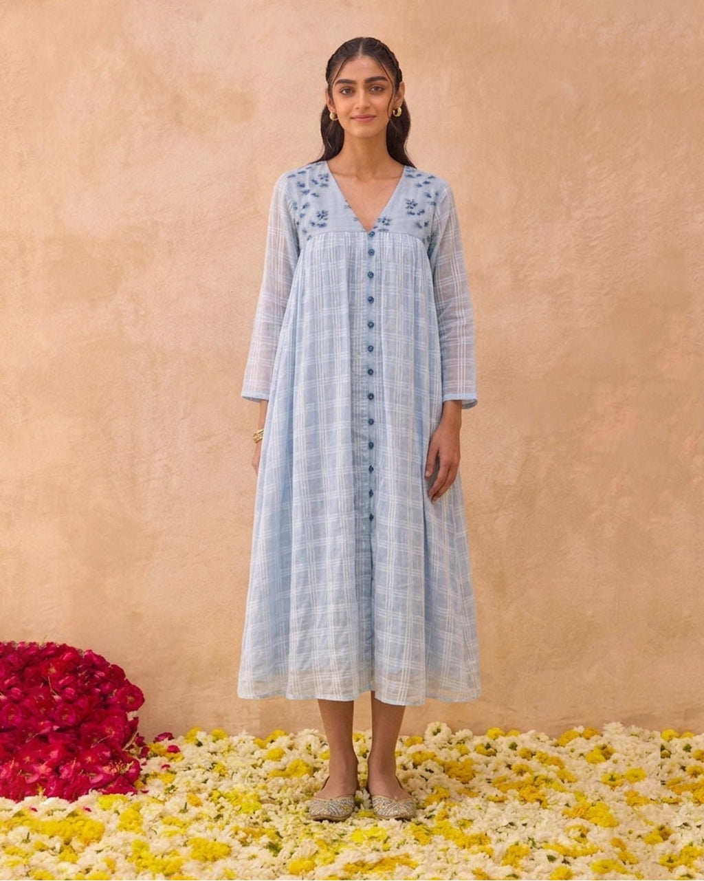 Skyloom Dress by Taro India with at Kamakhyaa for sustainable fashion