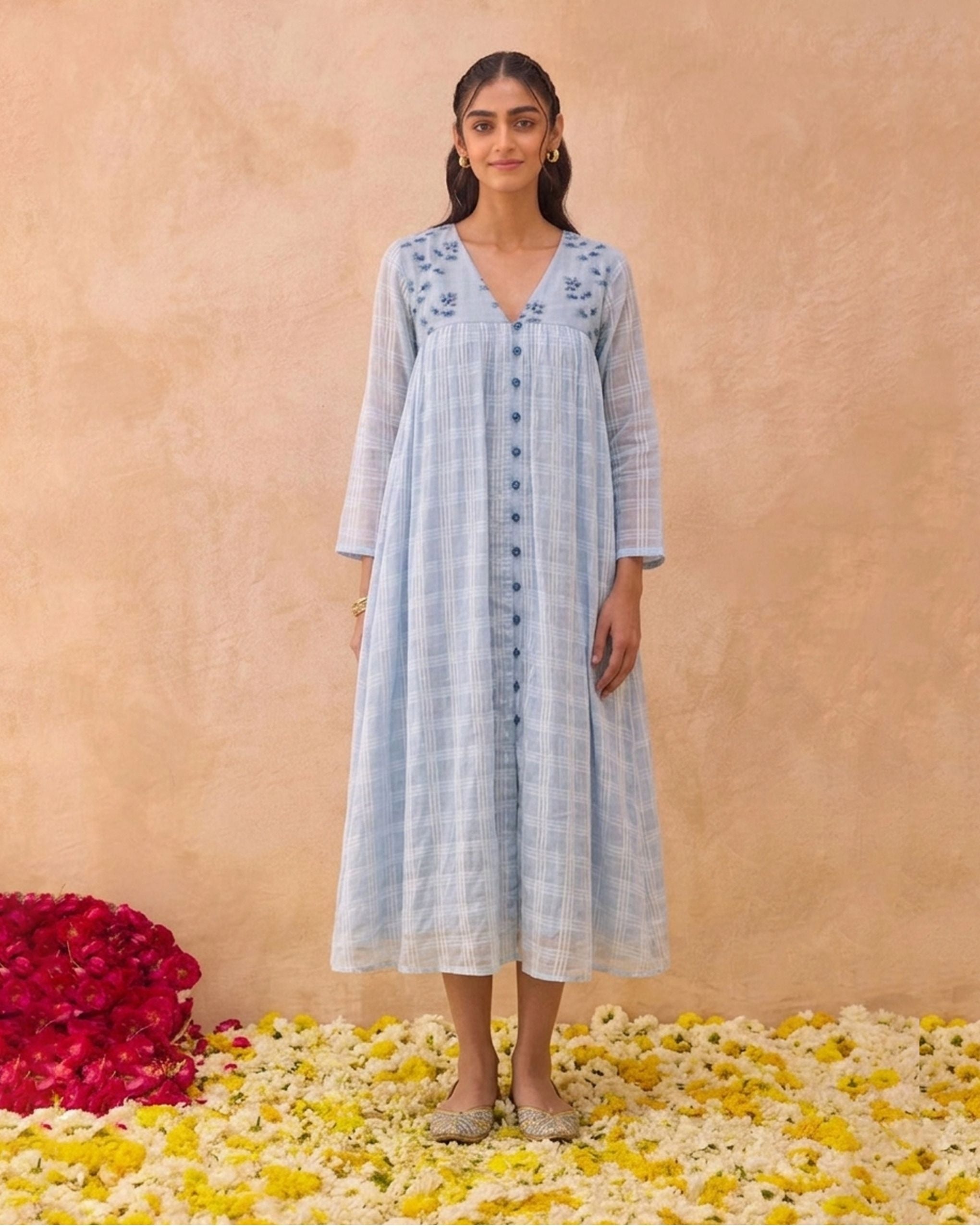 Skyloom Dress by Taro India with at Kamakhyaa for sustainable fashion
