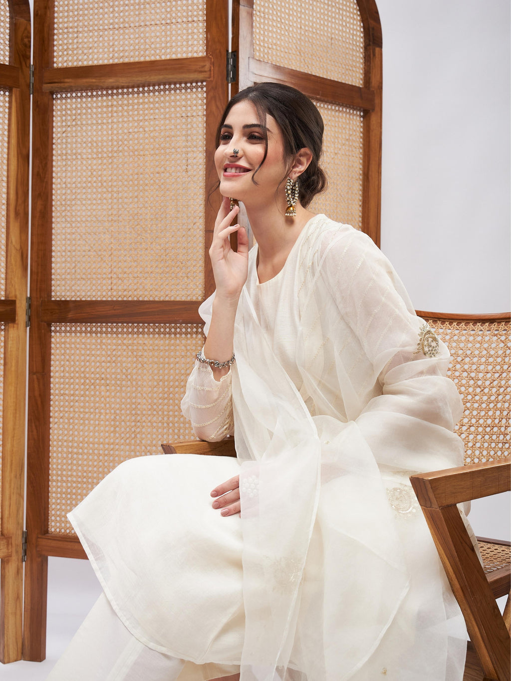 Chand Bali Kurta Set by RoohbyRidhimaa with Large, Medium, Small, X-Large, X-Small at Kamakhyaa for sustainable fashion