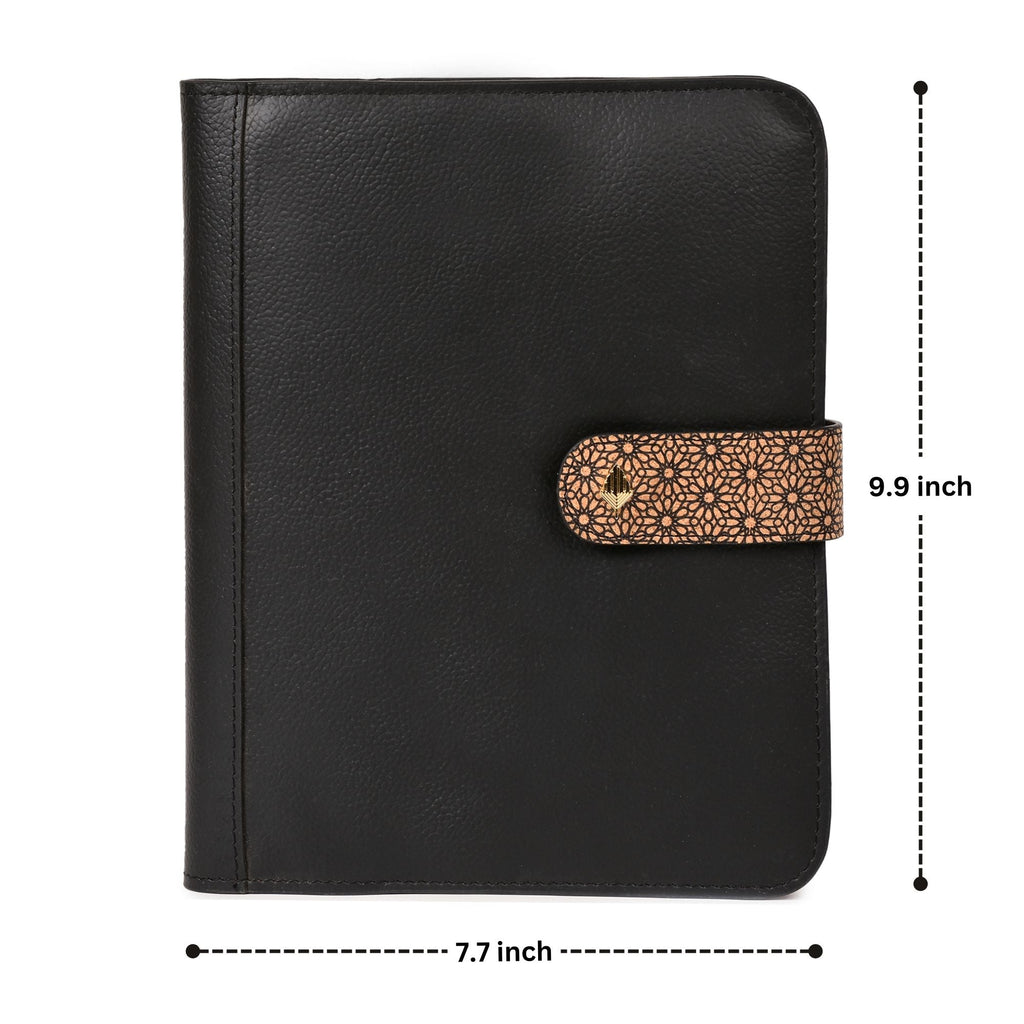 Vegan Leather Diary & Pen Set - Black by Green Hermitage with Accents & Accessories, Corporate Products & Travel Accessories by Green Hermitage at Kamakhyaa for sustainable fashion
